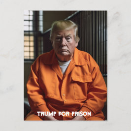 Trump för fängelsetrumpen i Jail Vykort