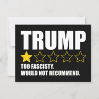 Trump - för fascistig skulle inte rekommenderas