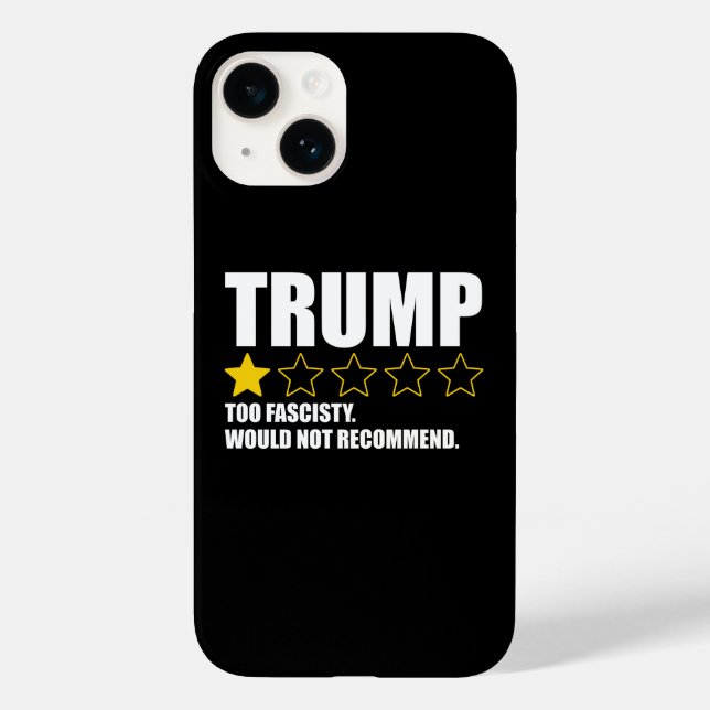 Trump - För fascistisk. Rekommenderas inte (Baksida)
