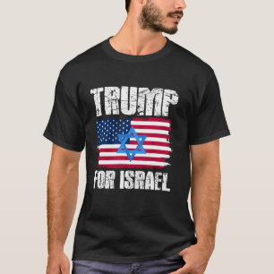 Trump för Israel Republican Jewish Judar Donald Tr T Shirt