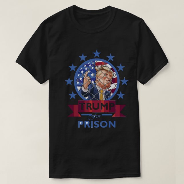 Trump för kriminalpolitik t shirt (Design framsida)