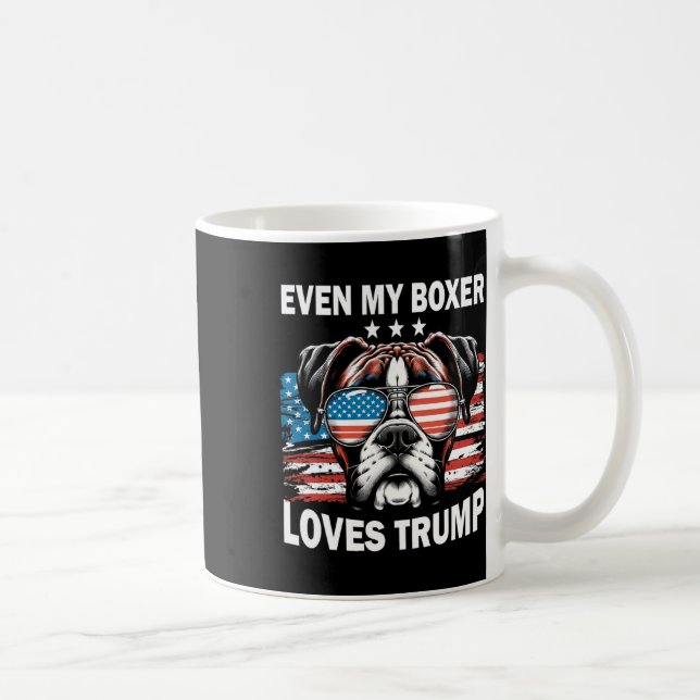 Trump för min Boxer Kärlek Kaffemugg (Höger)