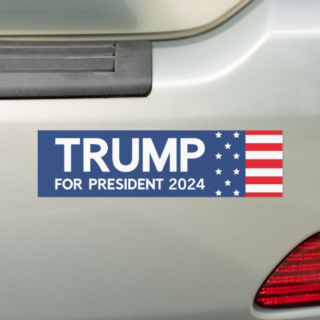 Trump för ordförande 2024 bildekal (På Bil)