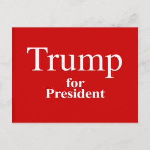 Trump för ordförande vykort