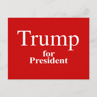 Trump för ordförande vykort