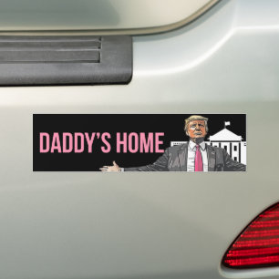 Trump för pappor Home President Bildekal