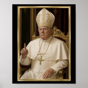 Trump för påve T Shirt President Trump Tees 2025 Poster