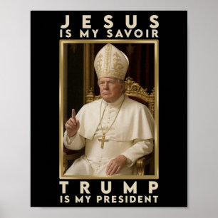 Trump För Påve T Tröja President Trump Tees 2025 Poster