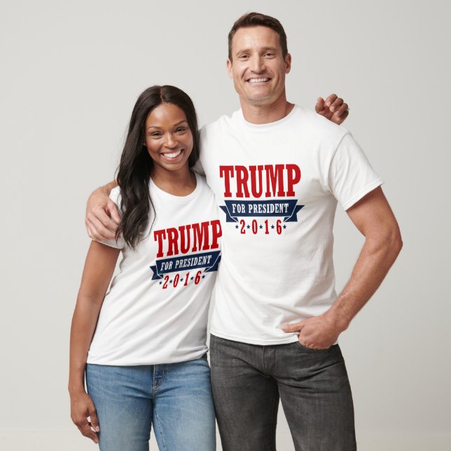 Trump för president 2016 Auktoriserad Ribbon Tee (Unisex)