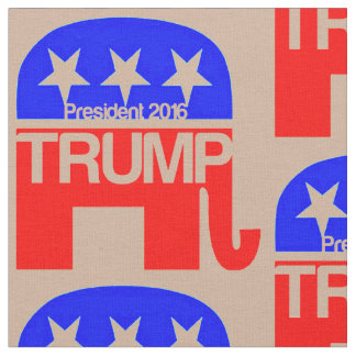 Trump för president 2016 Elephant Tyg