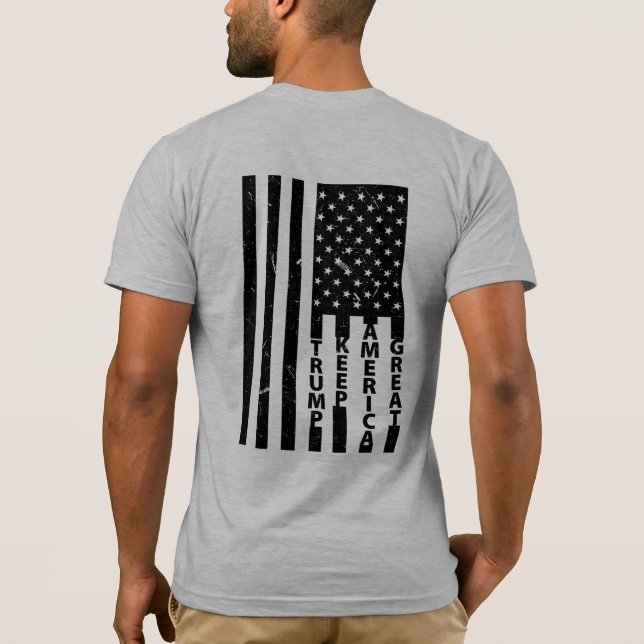 Trump för president 2020 Behålla Amerika Underbart T Shirt (Baksida)
