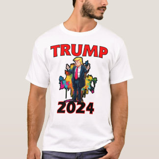 Trump för president 2024, Gör Amerika Underbart v1 T Shirt
