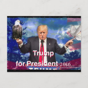 Trump för president Eagle & Dove Vykort