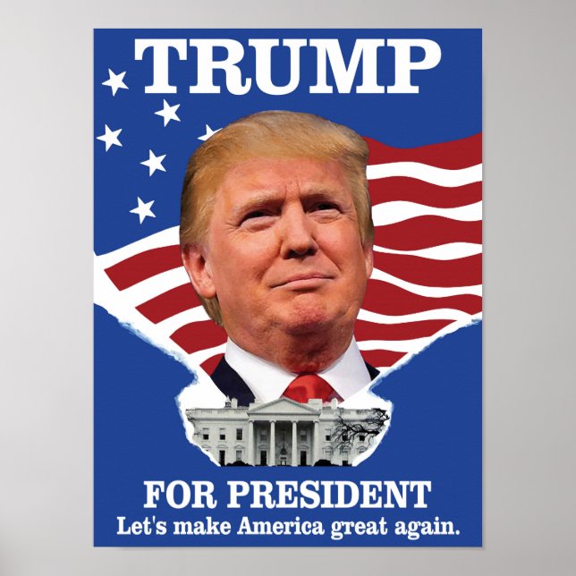 Trump för president Ronald Reagan Poster (Framsidan)
