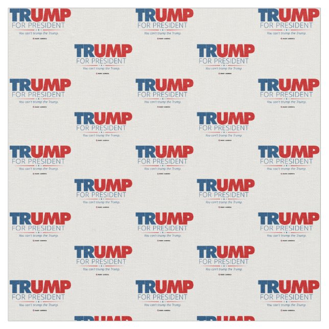 Trump för presidentvalet 2020 tyg (Närbild)