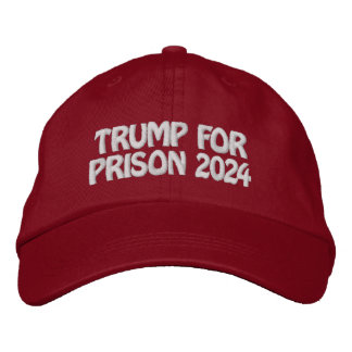 TRUMP FÖR PRISON 2024 BRODERAD KEPS