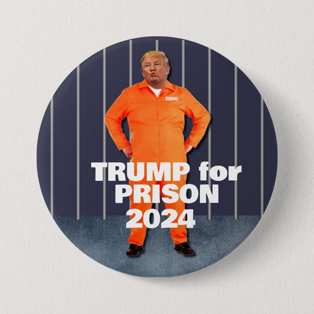 Trump for Prison 2024 Knapp (Framsida)