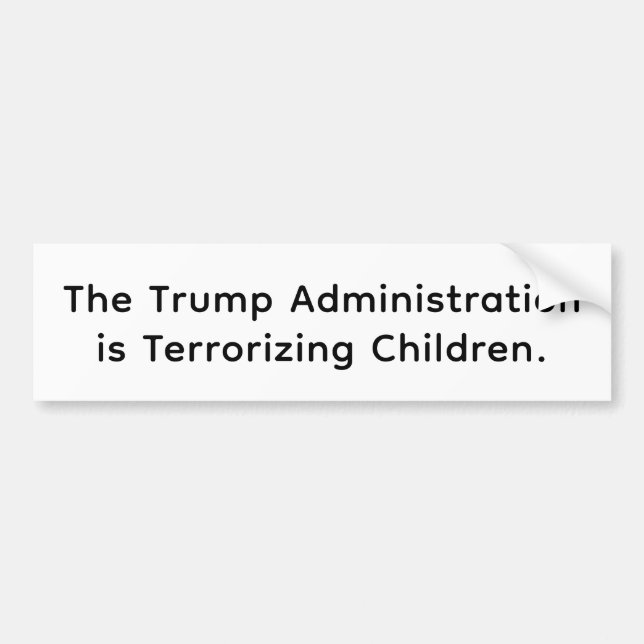 Trump Förfärar Barn Hankamer Artjunkhaus Bildekal (Framsidan)