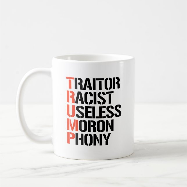 Trump förrädare kaffemugg (Vänster)