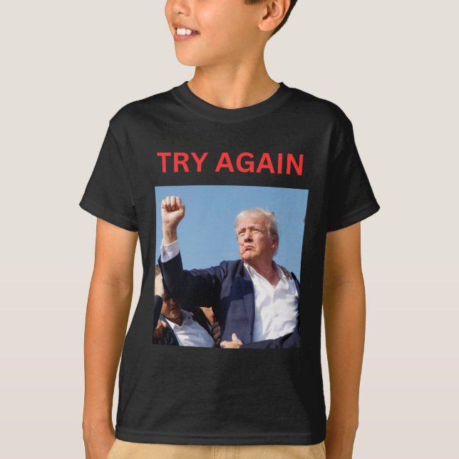 Trump Försök Igen  T Shirt (Framsida)