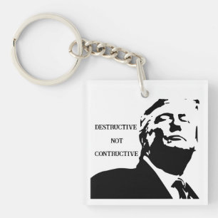 Trump/Förstörande Inte Konstruktiv Nyckelring