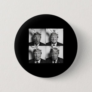 Trump Fotobox På Påskharen Bunny Roligt USA Mig Knapp