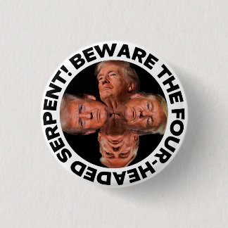 TRUMP "FOUR-HEADED SERPENT" BUTTON KNAPP