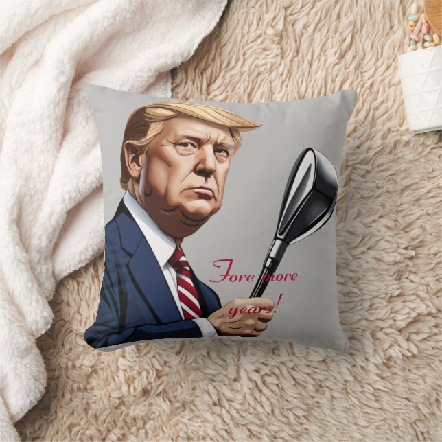 Trump: Framöver fler år av storhet! Kudde (Filt)
