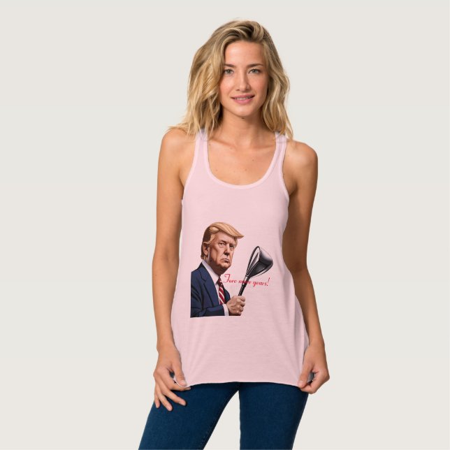 Trump: Framöver fler år av storhet! Linne Med Racerback (Hel framsida)