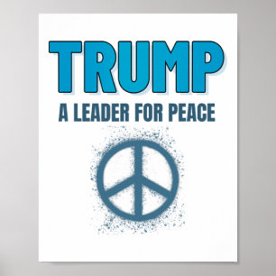 Trump Fred President Trump En Ledare För Fred _2 Poster