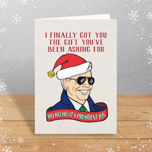 Trump Free Jul President Joe Biden Funny Helgkort