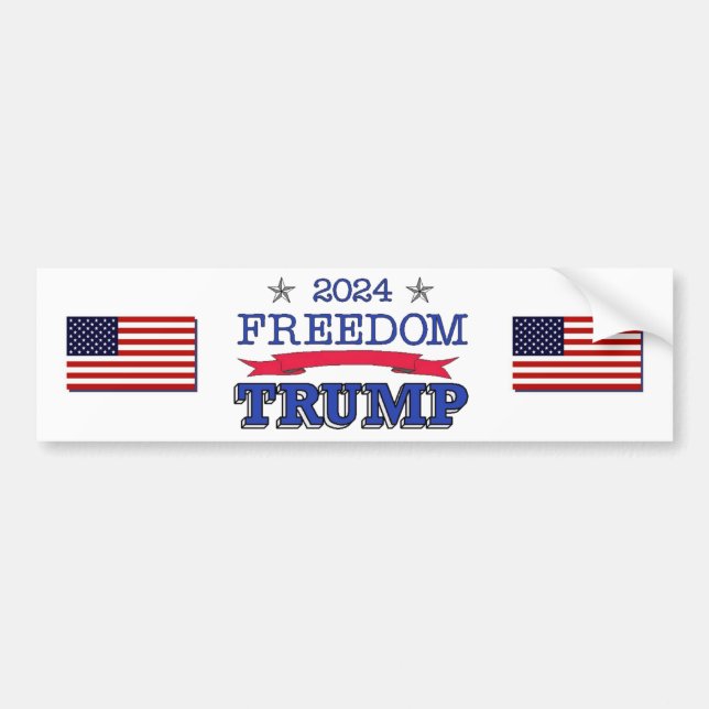 TRUMP FREEDOM 2024 BILDEKAL (Framsidan)