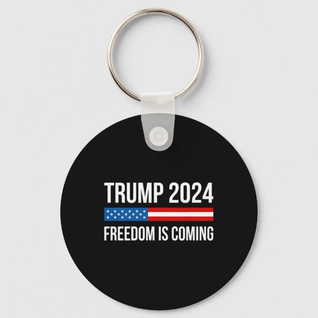 Trump - Friheten Kommer -  Nyckelring (Framsida)