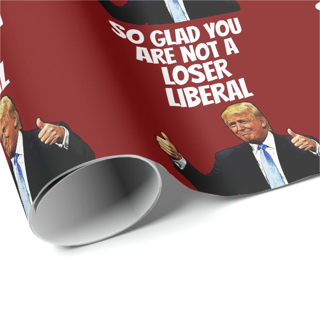 TRUMP FUNNY CHRISTMAS Wrapping Papper Presentpapper (Rullad Hörn)