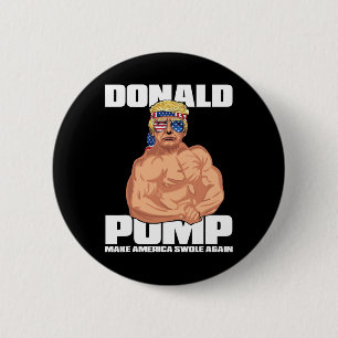 Trump Funny juli 4:e Donald Pump Knapp