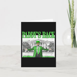 Trump Funny St patricks day St Pattys Day Dancing Kort