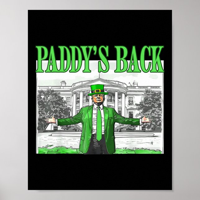Trump Funny St patricks day St Pattys Day Dancing Poster (Framsidan)