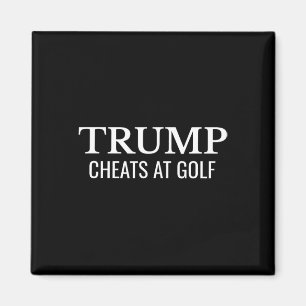 Trump Fuskar På Golf – Roligt Politiskt Protest Magnet