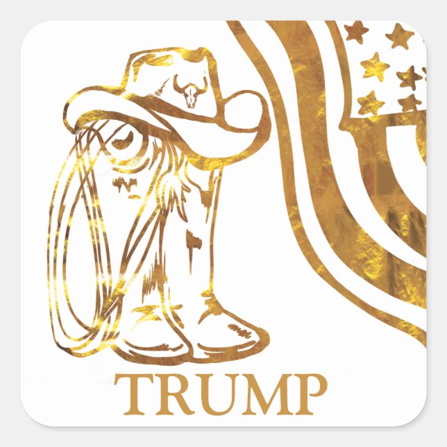 TRUMP FYRKANTIGT KLISTERMÄRKE (Framsida)