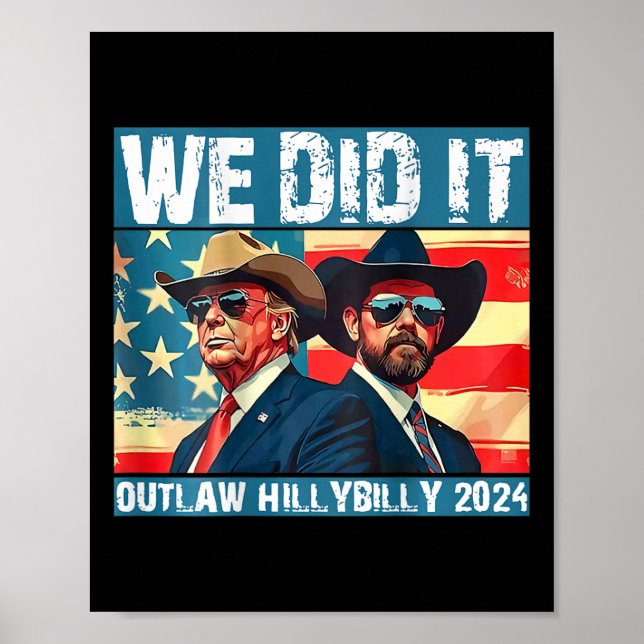 Trump Garbyge Vi gjorde det mot Hillbilly 2024 (om Poster (Framsidan)