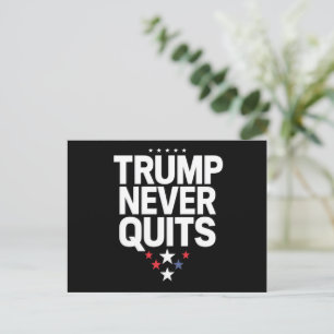 Trump Ger Inte Upp Patriotisk Röst Trump 2024 Vykort