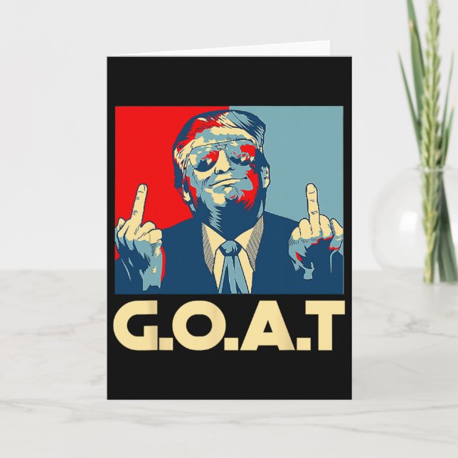 Trump Get 45:e president Mittfinger Val R Kort (Framsida)