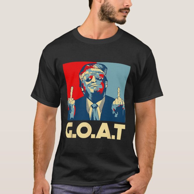 Trump Get 45:e president Mittfinger Val R T Shirt (Framsida)