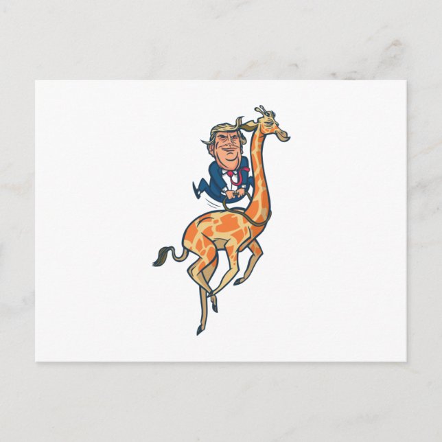Trump Giraffe Vykort (Framsida)
