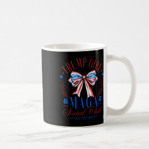 Trump Girl 45 47 Mega Est 2024 Social Klubb Lyckli Kaffemugg
