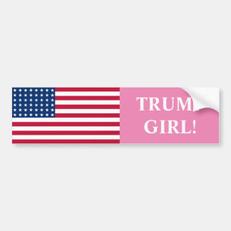 Trump Girl Bumper Sticker Bildekal