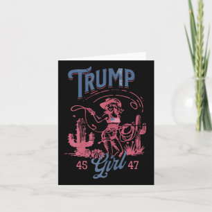 Trump Girl Cowgirl Donald Trump President Funny El Kort