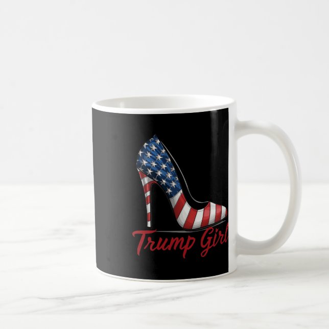Trump Girl High Heel Stilettos American Flagga Tru Kaffemugg (Höger)