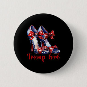 Trump Girl High Heel Stilettos American Flagga Tru Knapp