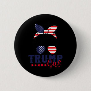 Trump Girl Messy Bun Trump 2024 Val American Knapp